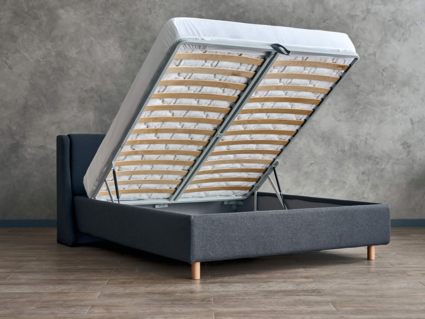 Кровать Сонум Barcelona Кашемир Горчичный (с подъемным механизмом) 140х200