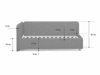 Кровать Сонум Capri Экокожа Белая