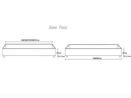 Кровать Димакс Риос Нуар 160х200
