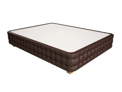 Кровать Mr.Mattress Twin Box экокожа Brown 90х200