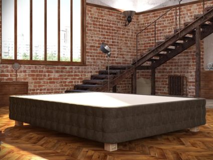 Кровать Mr.Mattress Twin Box велюр Grey 264