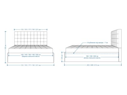 Кровать Lonax Аврора велюр Dolly-17 (с основанием) 120х195