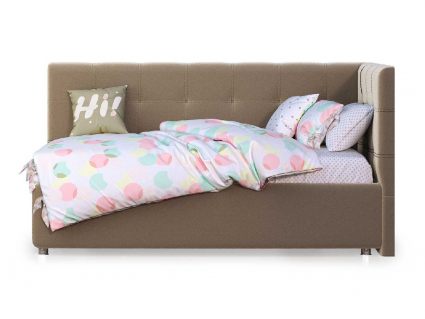 Кровать Nuvola Sabina угловая Velutto 22