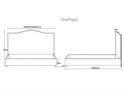 Кровать Димакс Сальвадор Нуар с подъемным механизмом