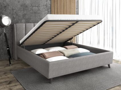 Кровать Sontelle Style Skordia Malta grey с подъемным механизмом 140х200