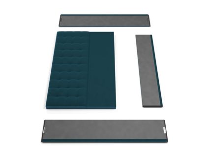 Кровать Lonax Аврора велюр Dolly-8 (с основанием) 140х200