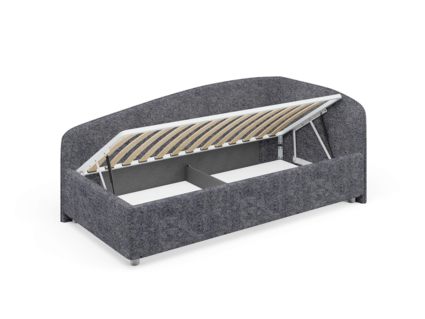 Кровать Сонум Paola Экокожа Платиновый перламутр (с подъемным механизмом) 80х200