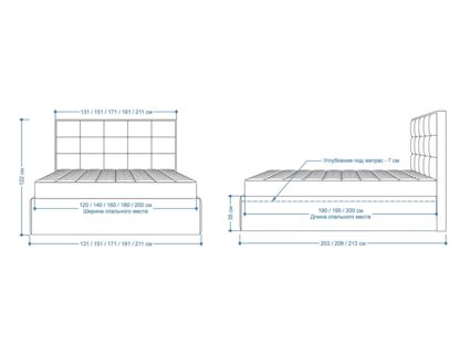 Кровать Lonax Адель велюр Dolly-17 (с основанием) 140х200