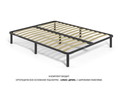 Кровать Lonax Аврора велюр Dolly-17 (с основанием) 120х195