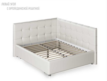 Кровать Nuvola Sabina угловая Velutto 26 140х200