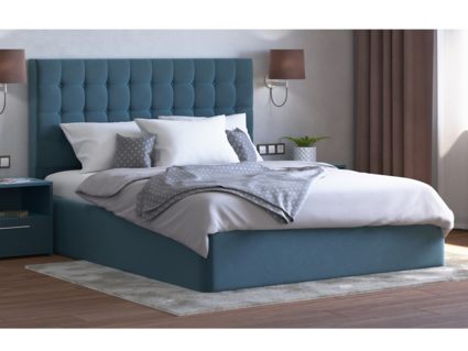 Кровать Lonax Аврора велюр Dolly-8 (с основанием) 140х200