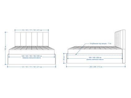 Кровать Lonax Милана велюр Dolly-3 (с подъемным механизмом) 120х200