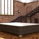 Кровать Mr.Mattress Twin Box экокожа Brown 120х195