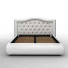 Кровать Sleeptek Premier 6 Экокожа White (с подъемным механизмом) 180х200